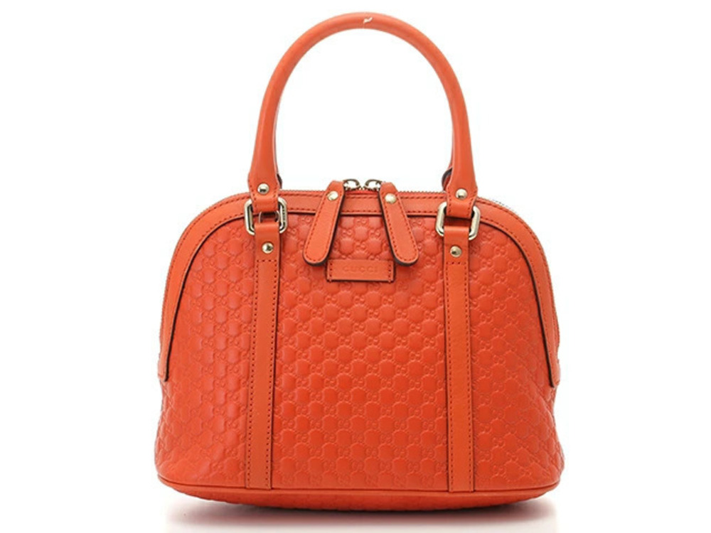 Gucci Shoulder Bag Microguccissima Calfskin Orange